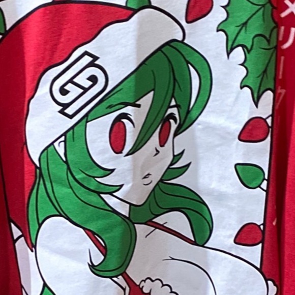 Sexy Anime Christmas Tee Shirt - Picture 3 of 12